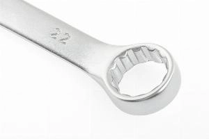 Ключ комбинированный, 22 мм, CrV, матовый хром Stels