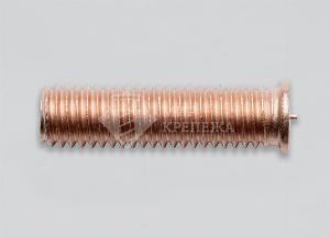 Шпилька приварная для конденсаторной сварки М 6х12 омедненная 