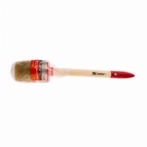 Кисть круглая, Профи №12 (45 мм), натуральная щетина, деревянная ручка MTX